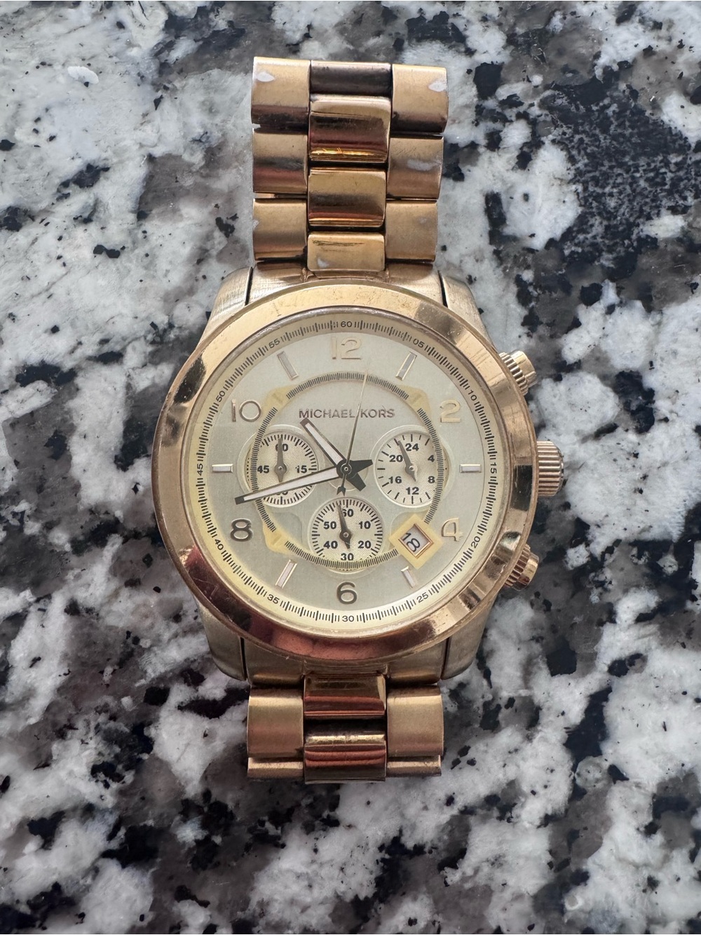 Michael Kors Rose Gold Chronograph Bracelet Watch